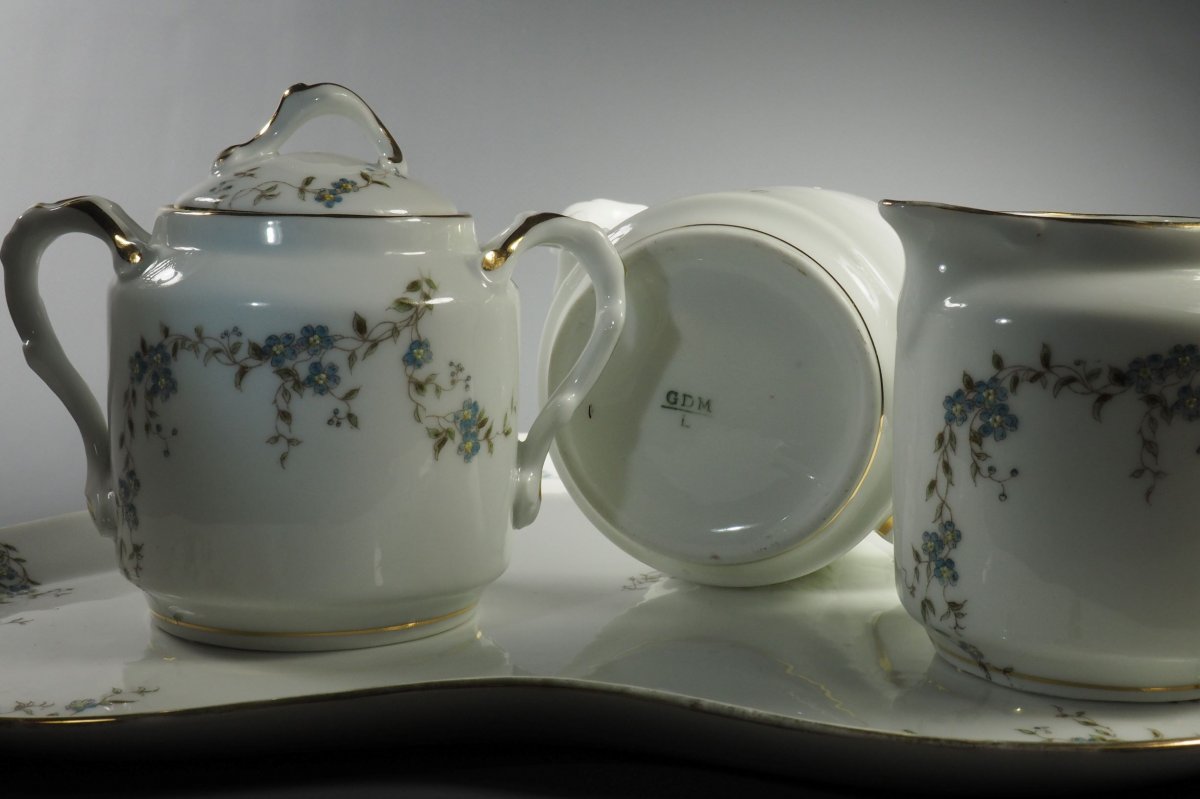  Service Tête-à-tête -porcelaine de Limoges -  Dufraissex & Morel - GDM-photo-4