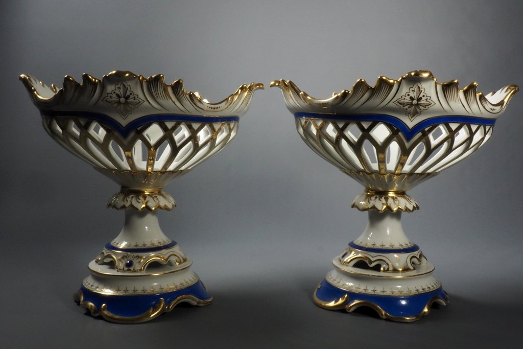  Garniture de cheminée -  porcelaine de Limoges - François Alluaud -  1860-photo-4