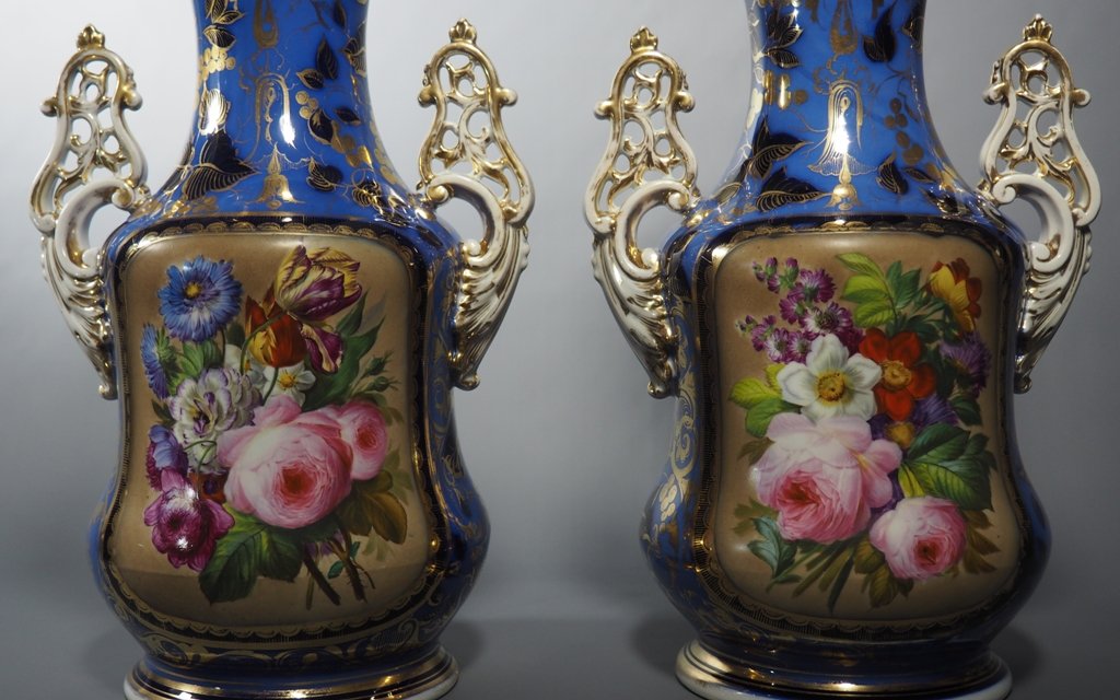 Pair Of Vases Bayeux-photo-4