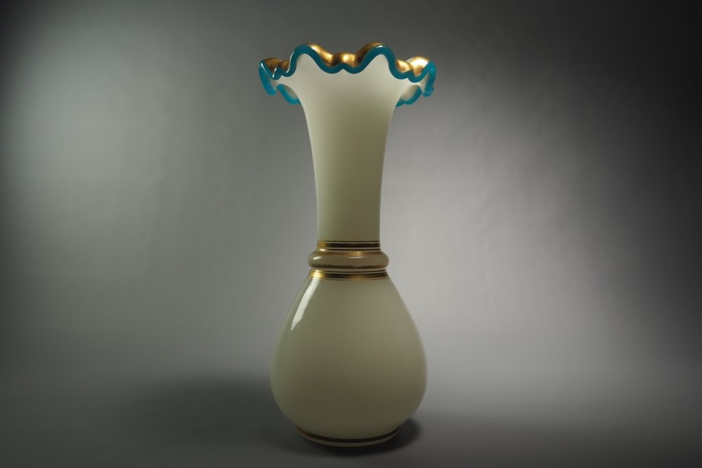 Vase en opaline et dorure XIX-photo-4