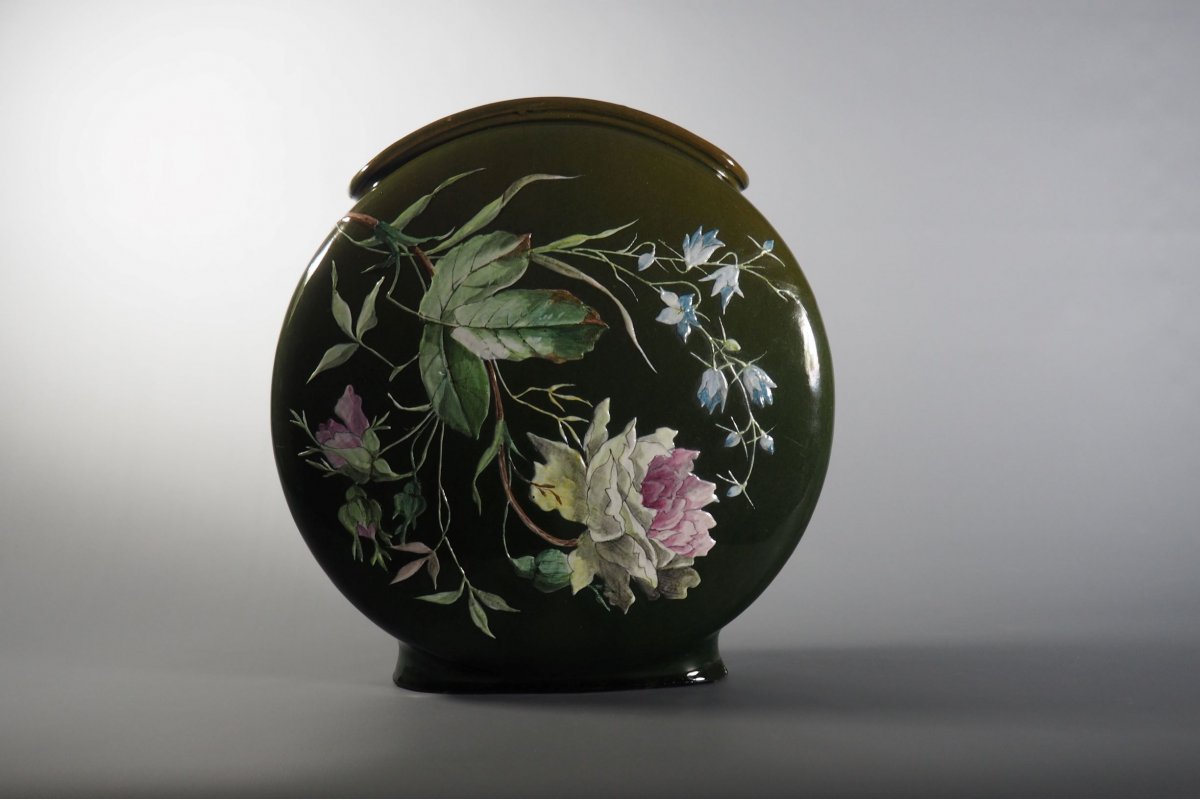 Vase en faïence émaillée 1900-photo-2
