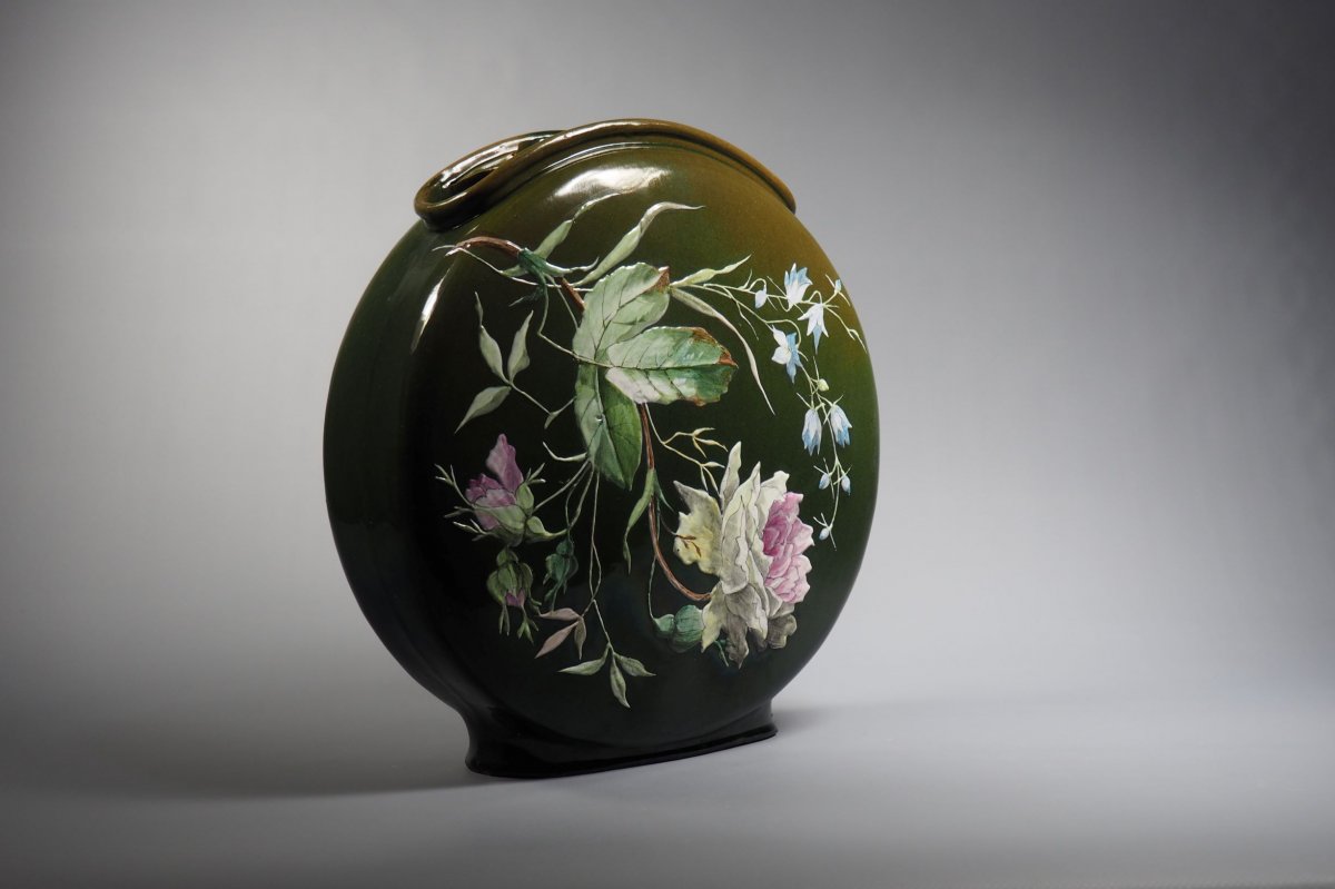 Vase en faïence émaillée 1900-photo-3