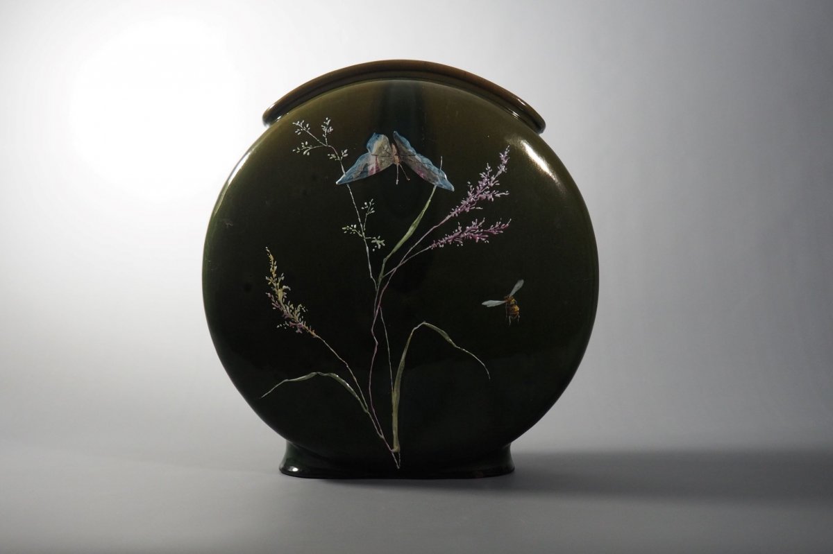 Vase en faïence émaillée 1900-photo-4