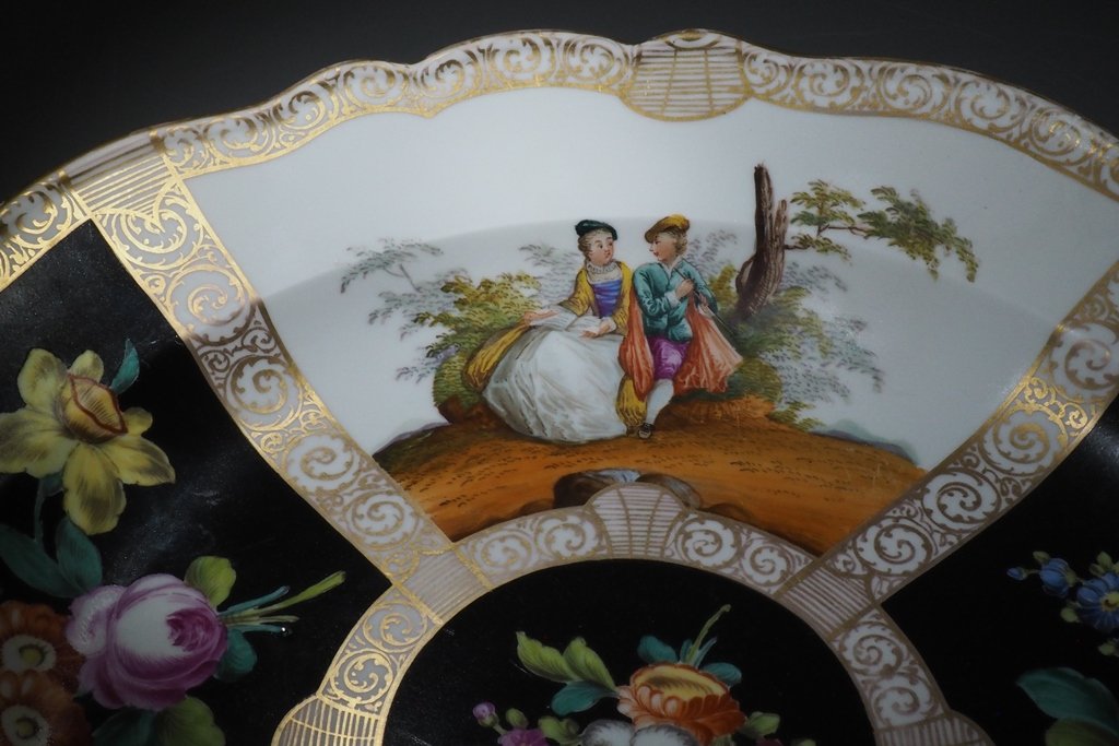 Plat - en porcelaine - Meissen, 19e siècle-photo-1