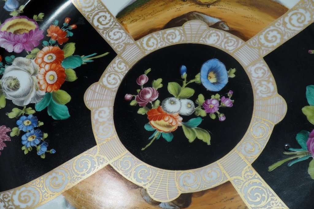 Plat - en porcelaine - Meissen, 19e siècle-photo-3