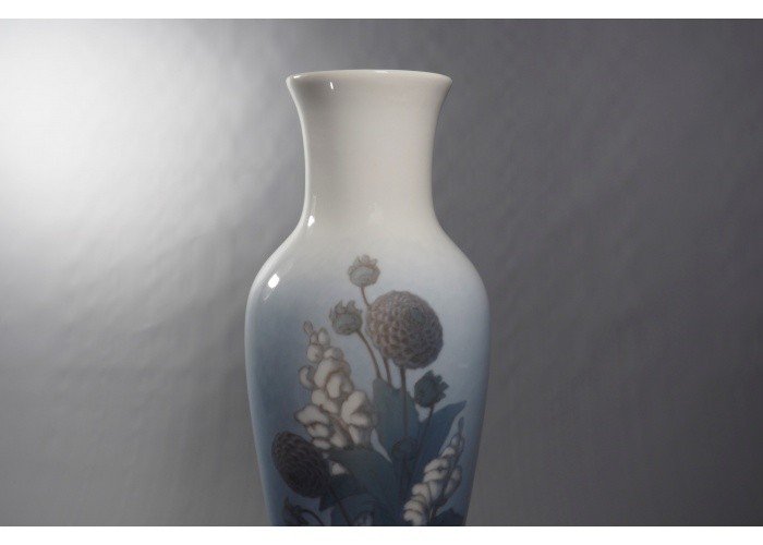 Enamelled Polychrome Porcelain Vase Signed Catherine Helene Zernichow 