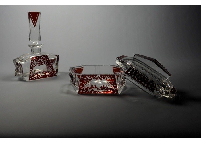 Cut And Engraved Crystal Toilet Set-photo-3