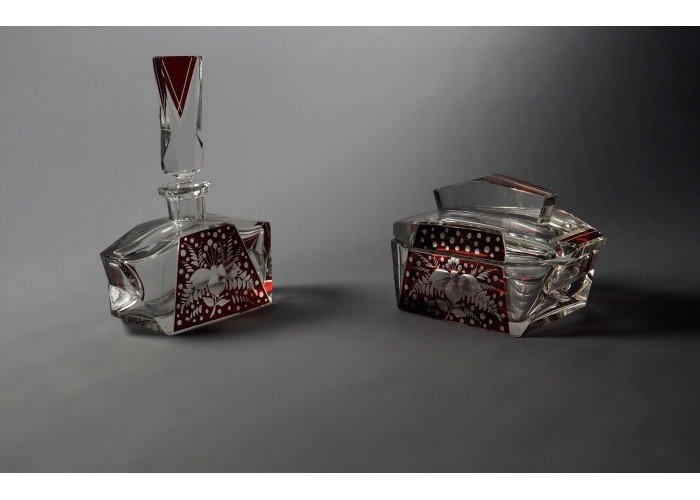 Cut And Engraved Crystal Toilet Set-photo-4