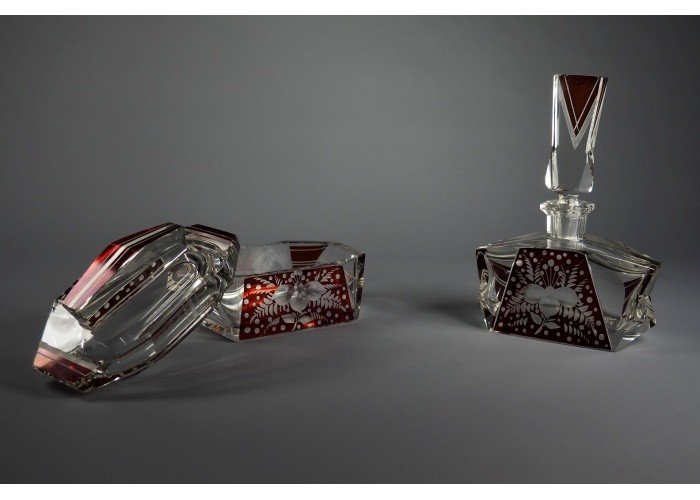 Cut And Engraved Crystal Toilet Set-photo-2