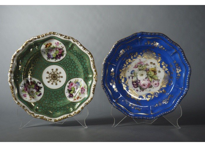 Assiette porcelaine de Paris - vraisemblablement par Jacob Petit, milieu du XIXe -photo-8