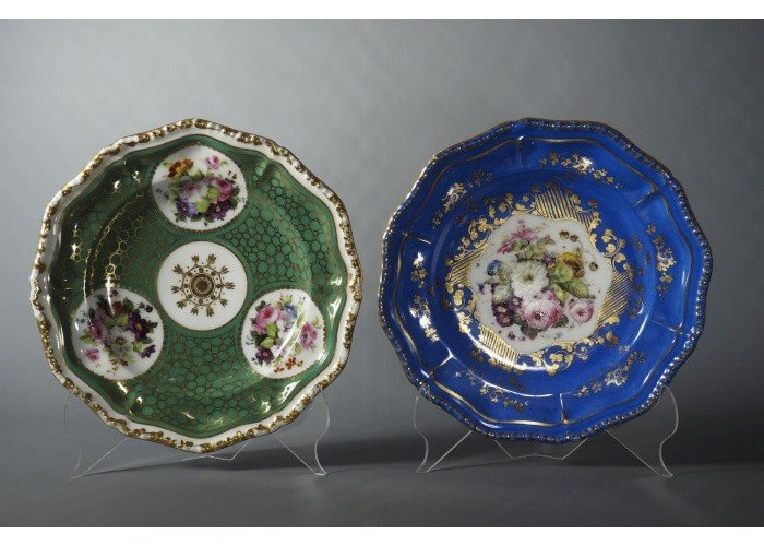 Polychrome And Gilt Porcelaine Plate-photo-8