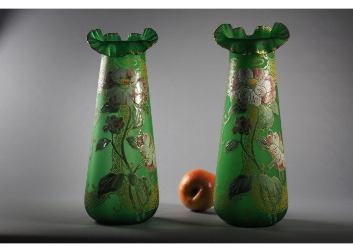 Pair Of Clichy - Pantin Vases-photo-4
