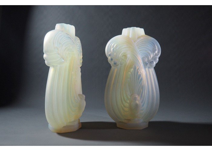 Pair Of Art Deco Etling Vases-photo-4