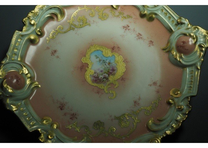 Pair Of Porcelain Plates, Limoges, M. De Mavaleix And Granger-photo-3