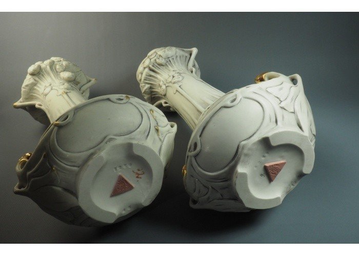 Pair Of Royal Dux Vases - Bohemia-photo-3