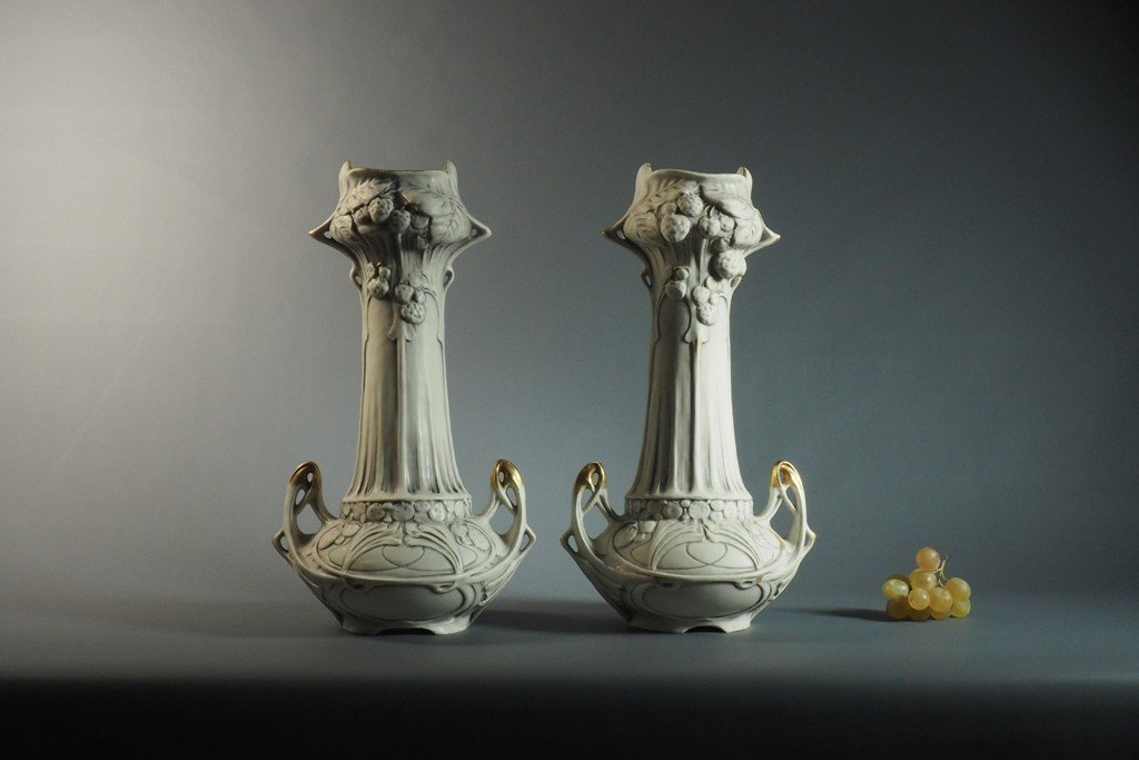 Pair Of Royal Dux Vases - Bohemia-photo-5