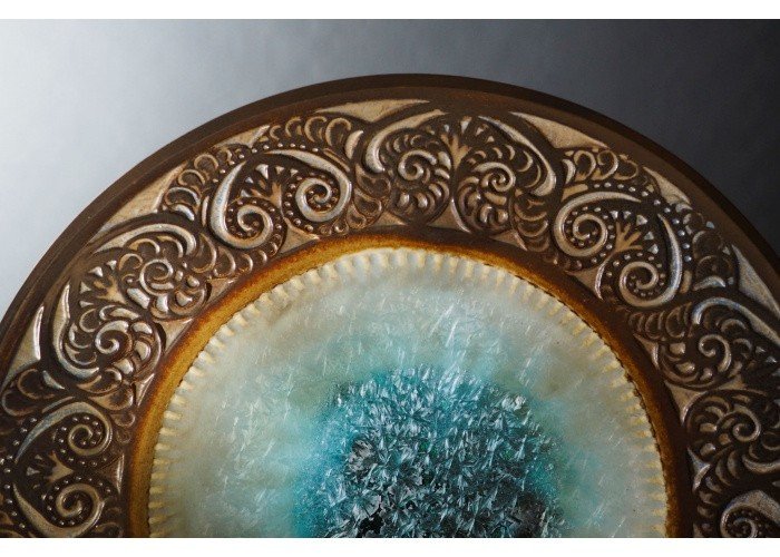 Plat en céramique Mougin, Nancy, Art déco -photo-2