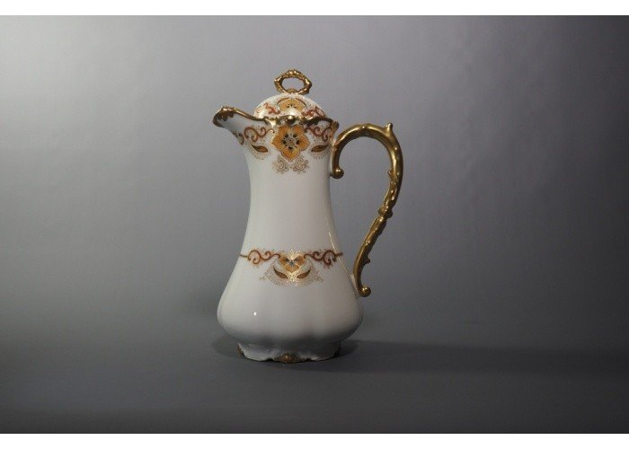 Porcelain French Coffee Pot - Limoges, Paroutaud Frères-photo-3