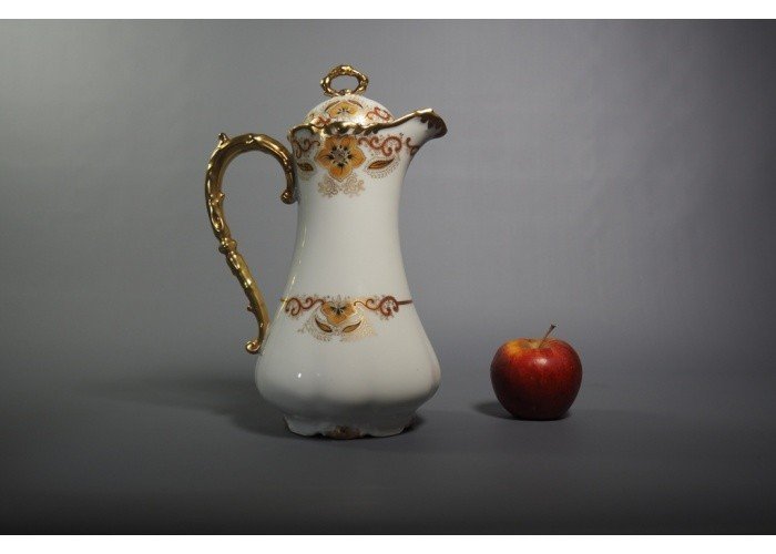 Porcelain French Coffee Pot - Limoges, Paroutaud Frères-photo-4