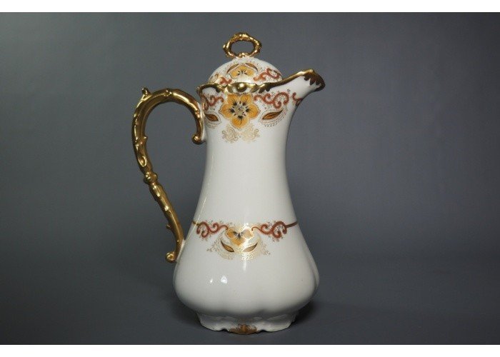 Porcelain French Coffee Pot - Limoges, Paroutaud Frères-photo-1