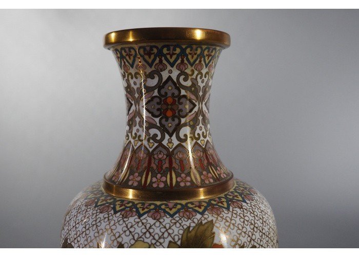 Vase cloisonné Chine première moitié du 20e siècle-photo-1