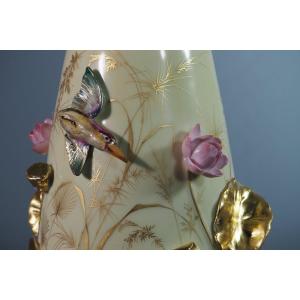 Limoges Vase – Gibus & Redon – Japonism – Art Nouveau