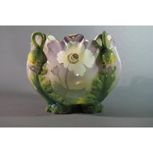 Earthenware Planters – Keller & Guérin, Lunéville – Art Nouveau