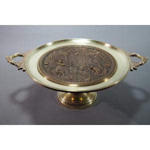 Grande coupe en bronze – XIXe siècle.