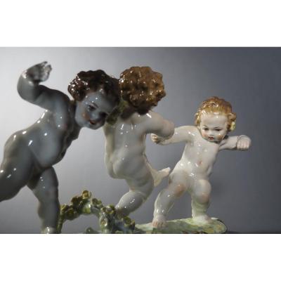 Putti - Statuette porcelaine -Allemagne,  Hutschenreuther,  Karl Tutter 1920-1930