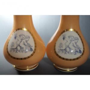 Pair Of Opaline Vases - Charles X