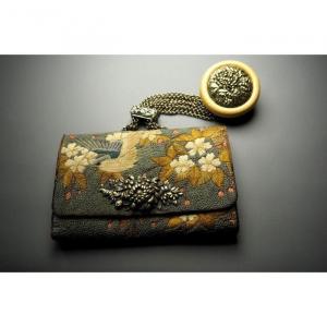 Japon, ère Meiji - Pochette Sagemono - Tabaco-ire