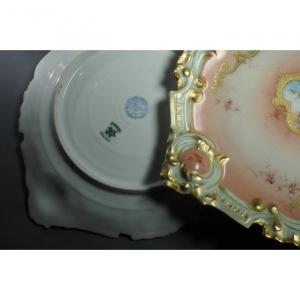 Pair Of Porcelain Plates, Limoges, M. De Mavaleix And Granger