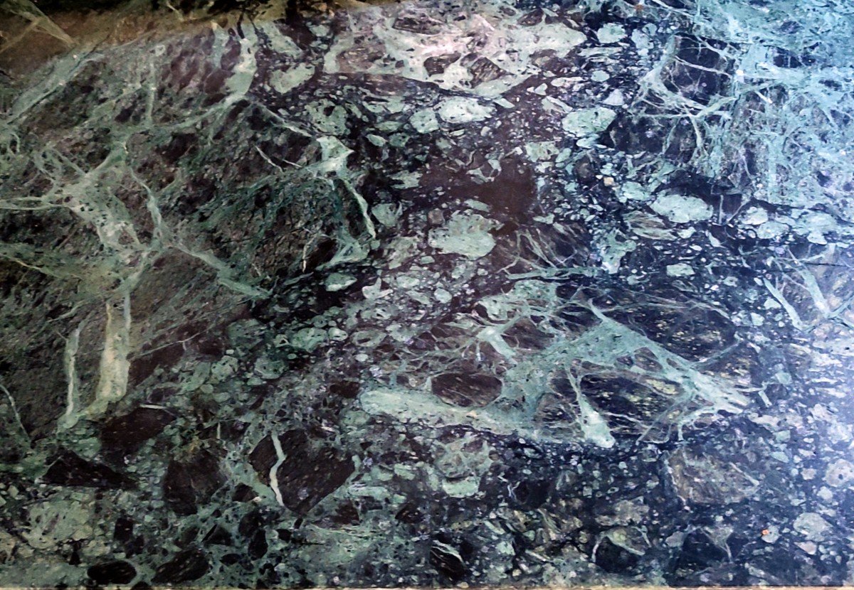 Large Vein Marble Tray On Green Background 250 Cm / 56.5 Cm Art Deco-photo-3