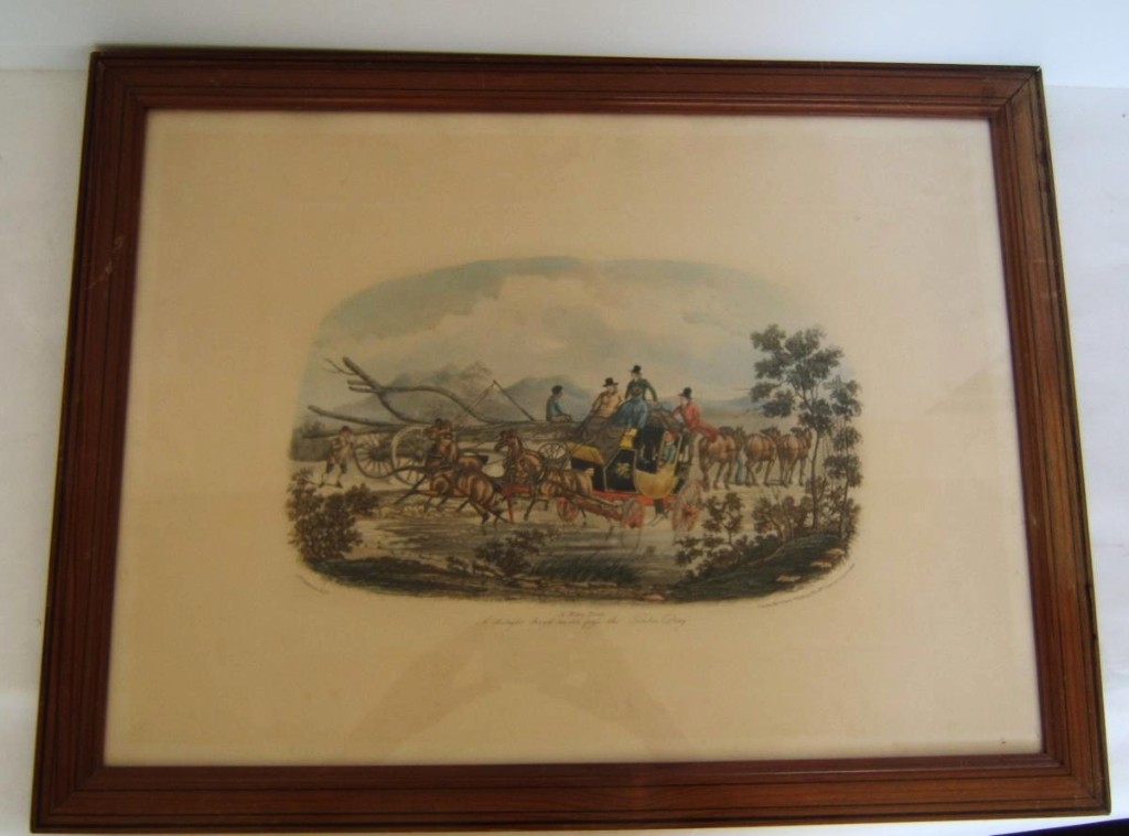 Aquatint Engraving Gb Race Team Newhouse London 1834 By Thomas Mc Lean-photo-2