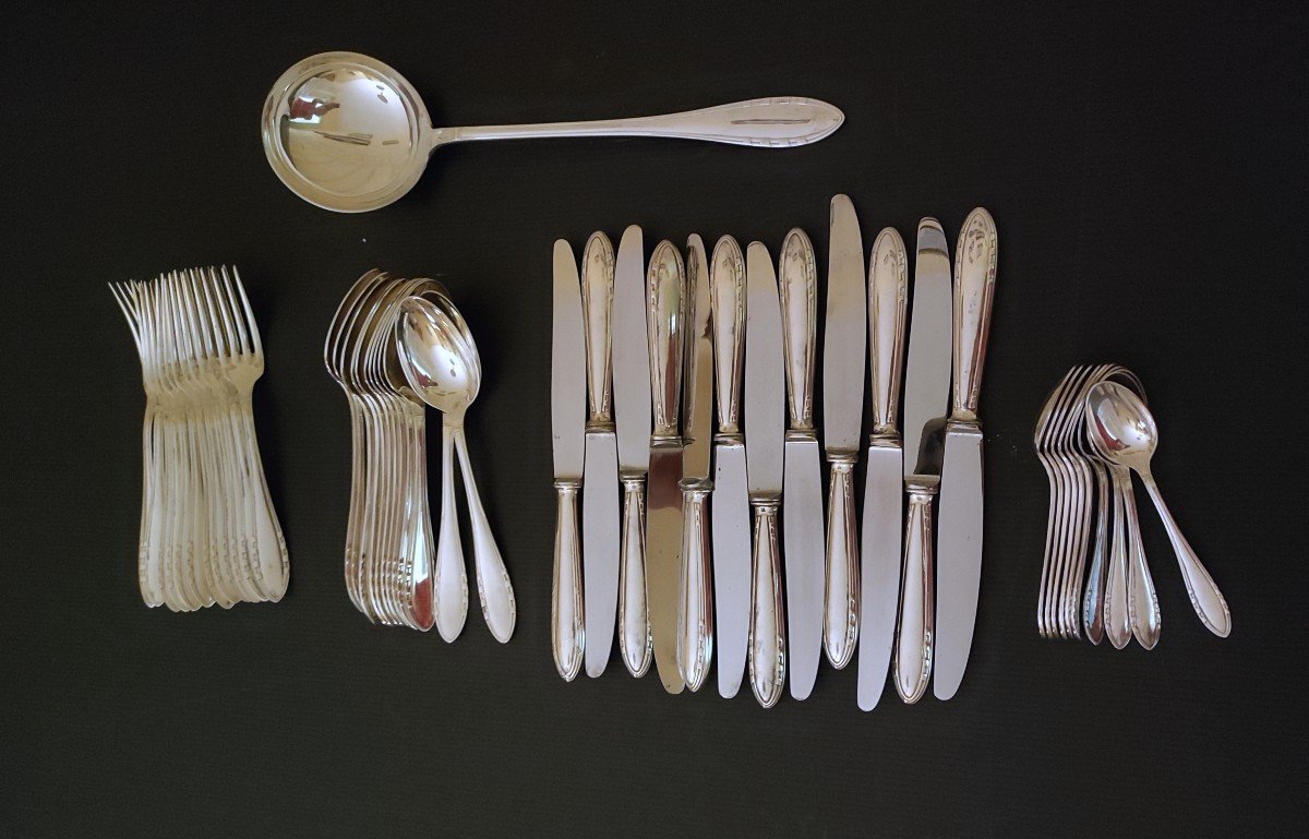 Menagere 47 Pieces Silver Plate 84 Gr Hallmark S Sword A
