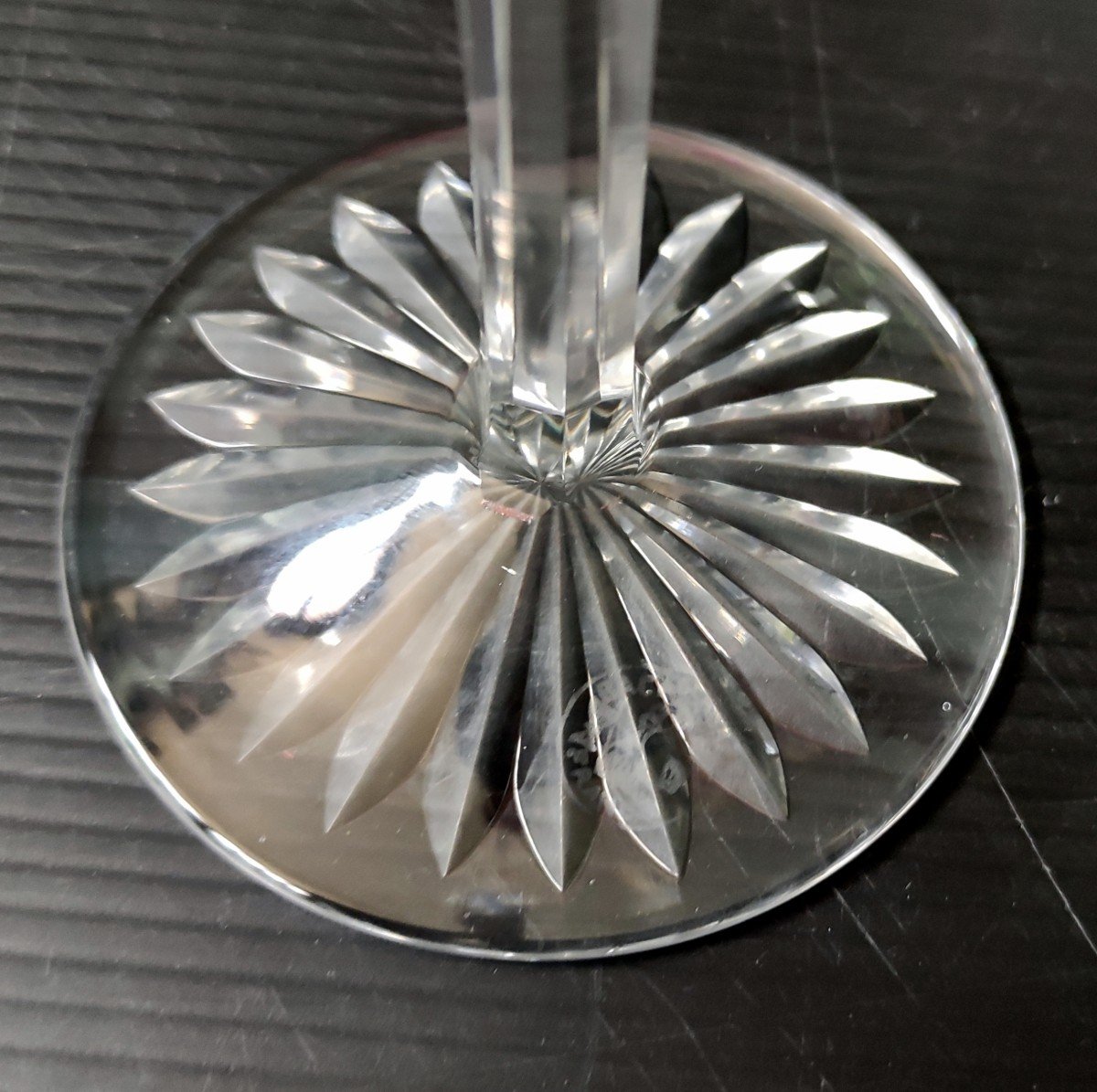 6 Verre A Vin Du Rhin Cristal Overlay Signe Baccarat Modele Flandre Ht 19 Cm-photo-1