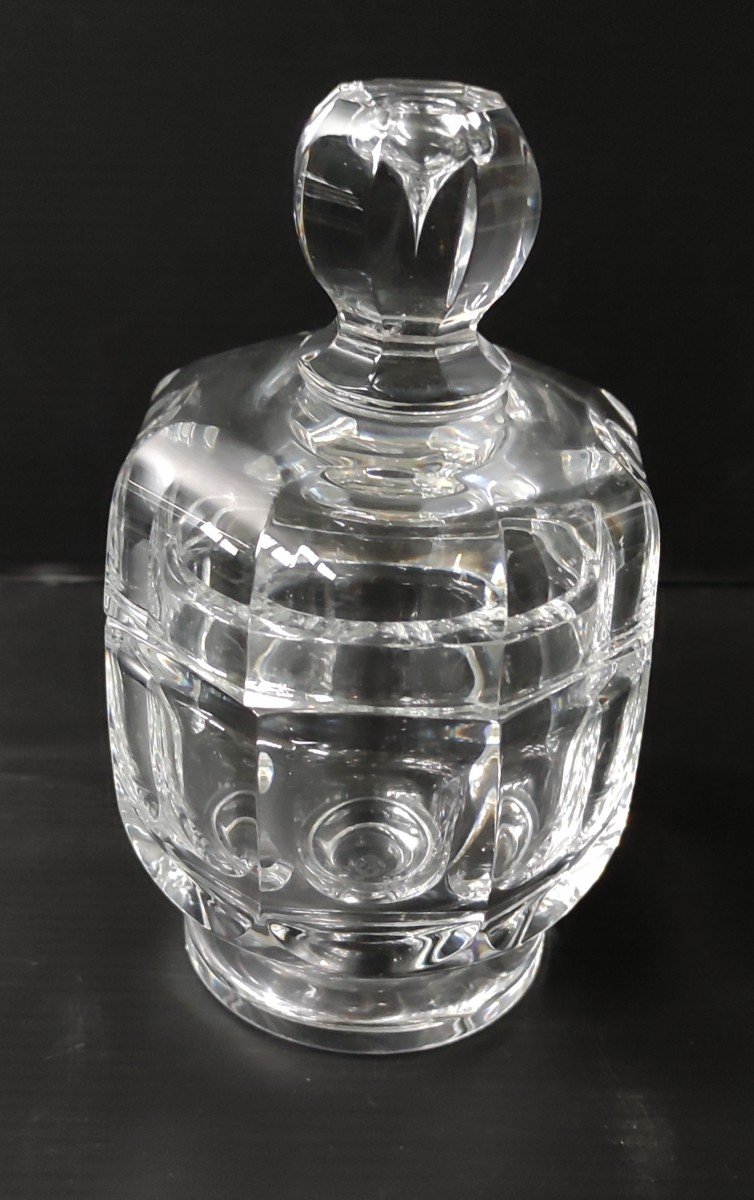 Flacon De Parfum + Boite De Toilette Cristal Baccarat Modele Harcourt Malmaison-photo-2