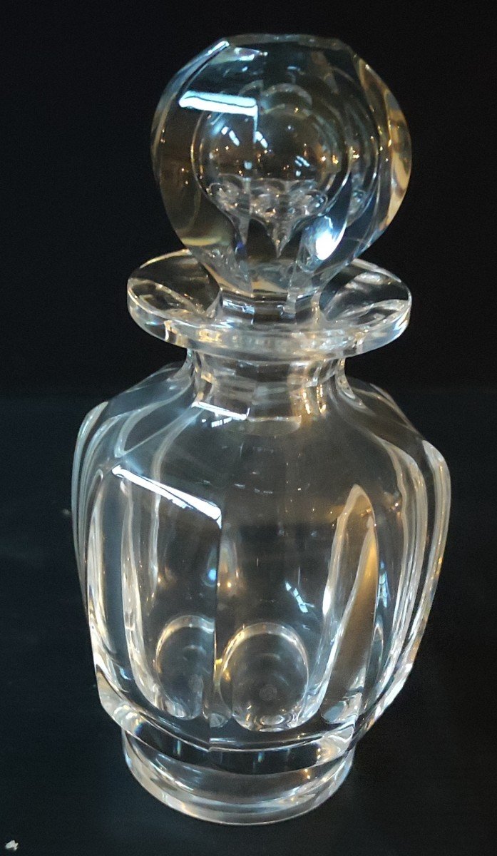 Flacon De Parfum + Boite De Toilette Cristal Baccarat Modele Harcourt Malmaison-photo-4