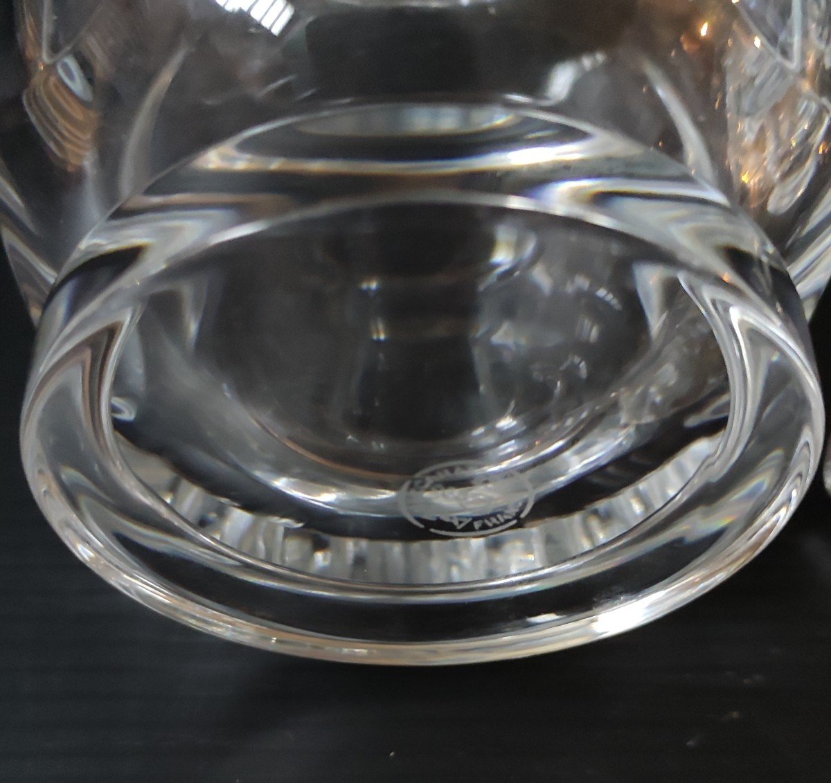 Flacon De Parfum + Boite De Toilette Cristal Baccarat Modele Harcourt Malmaison-photo-1