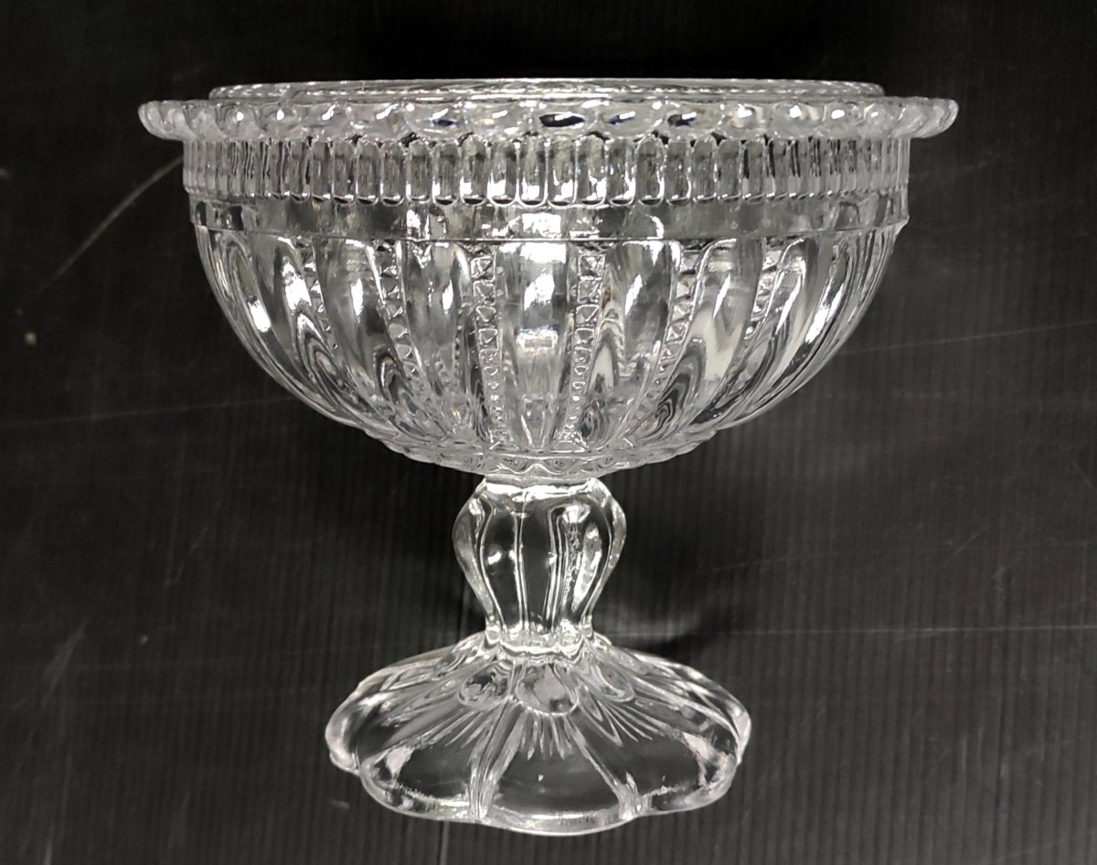 Glass Candy Dish Renaissance Model Portieux Glassware Art Deco-photo-1
