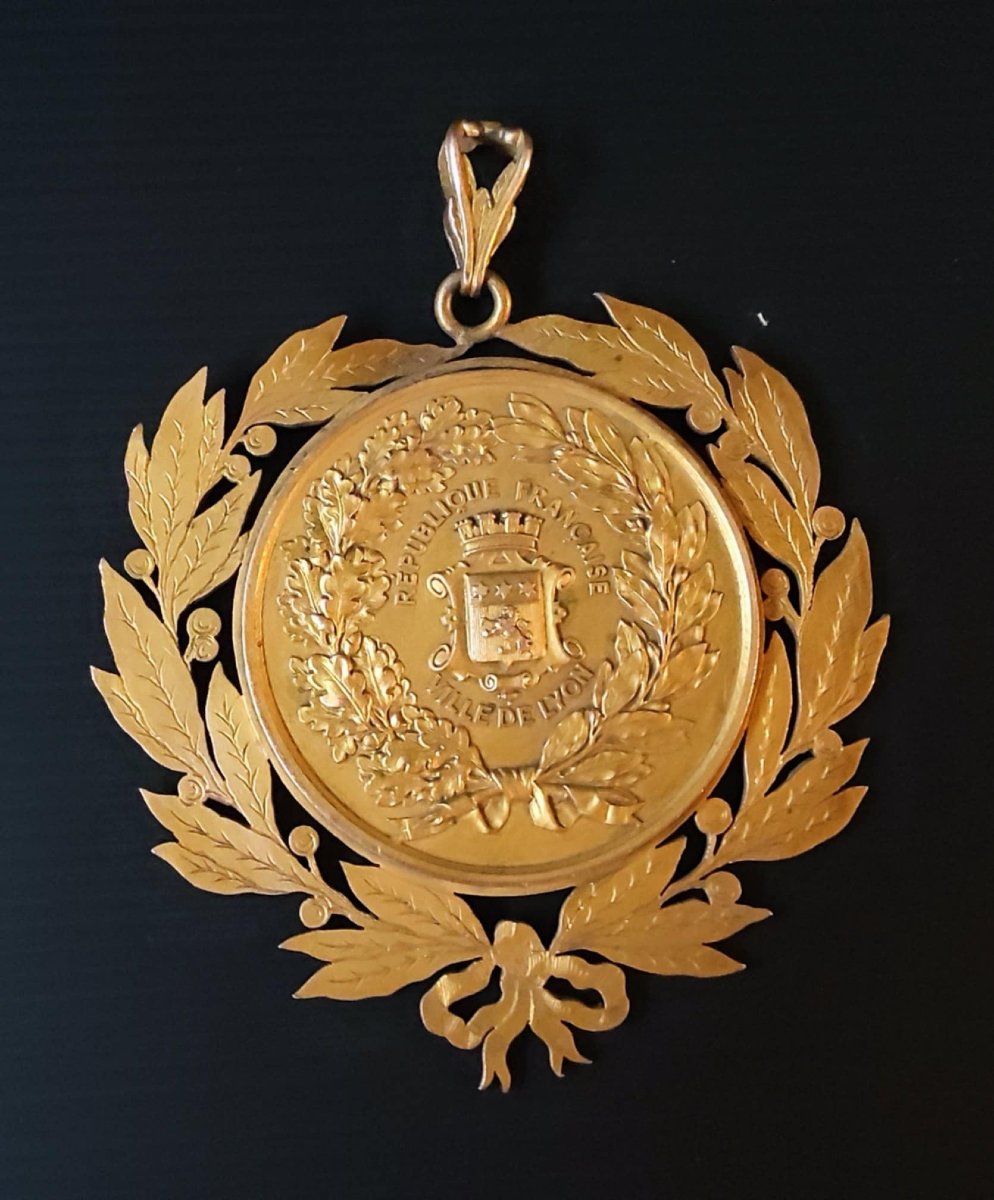 MEDAILLE BRONZE CONGRES GASTRONOMIQUE DE LYON 1885 -photo-2