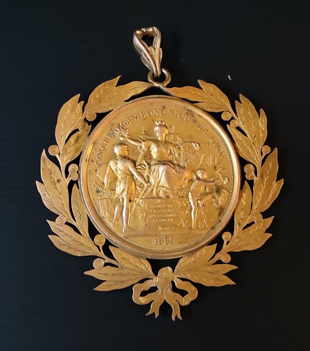 MEDAILLE BRONZE CONGRES GASTRONOMIQUE DE LYON 1885 