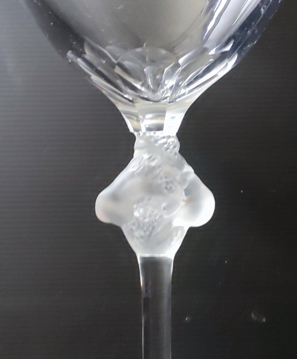 Lalique Large Crystal Vase France Intertwined Woman Model Roxane-photo-3