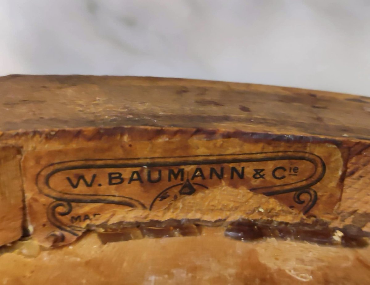 6 CHAISES DE BISTROT HETRE BOIS COURBE W. BAUMANN & CIE ASSISE RONDE BOIS DECORE ART DECO-photo-4