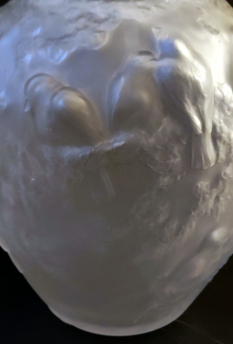 VASE VERRE DEPOLI DECOR OISEAUX SIGNE MULLER LUNEVILLE EPOQUE ART DECO-photo-2