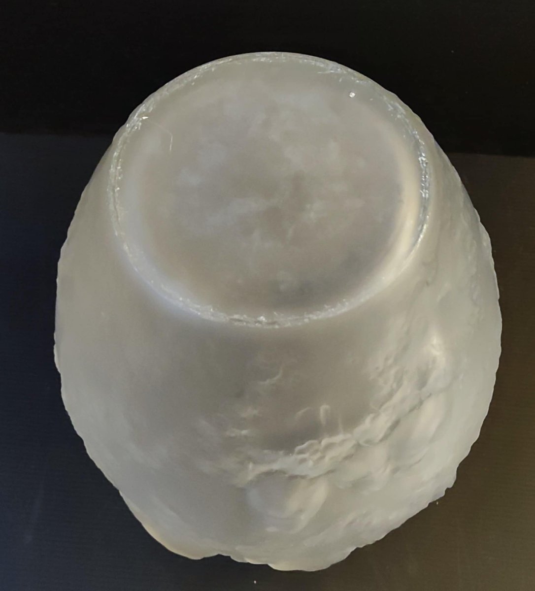 VASE VERRE DEPOLI DECOR OISEAUX SIGNE MULLER LUNEVILLE EPOQUE ART DECO-photo-1