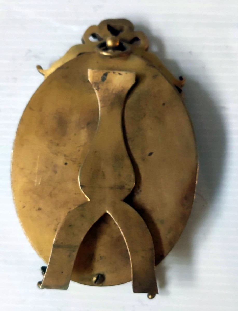 CADRE OVAL PORTE PHOTO BRONZE CISELE XIXè STYLE LOUIS XVI -photo-1