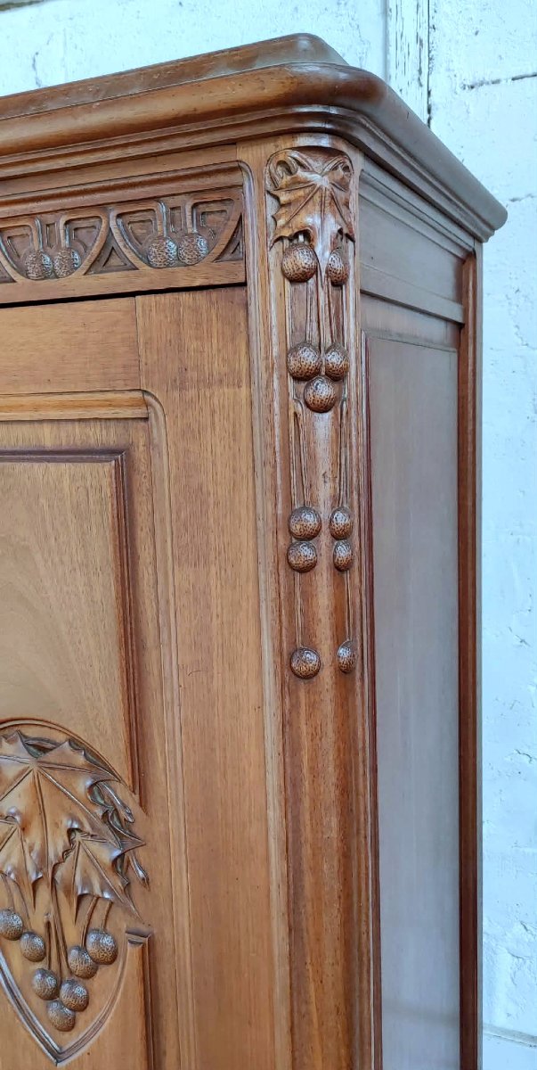 Camille Gauthier Library Art Nouveau Sculpture Plane Leaf Decor-photo-1