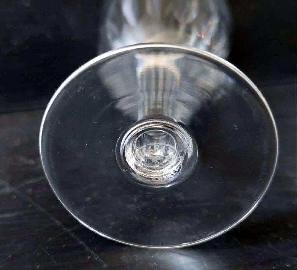 9 Baccarat Aperitif Wine Glass, Cassino Design, Crystal, 11 Cm-photo-3