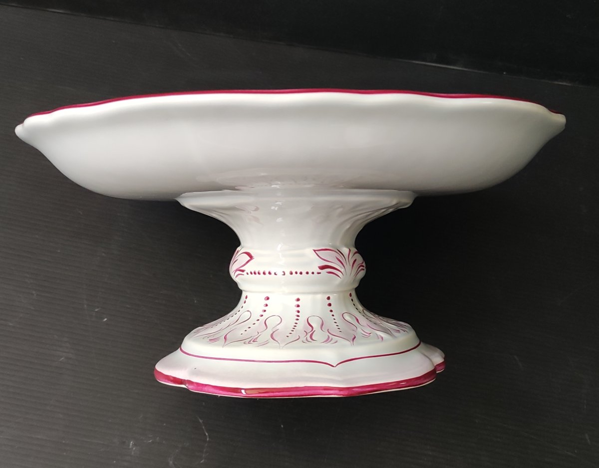 Luneville Fairyware Kg Fruit Bowl With Dragonfly Decor, Based On Galle's Design-photo-1